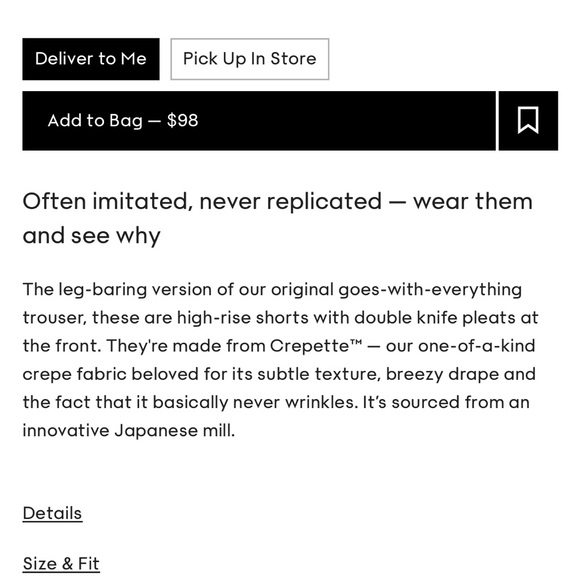 Aritzia Effortless Pant Short- long - Picture 4 of 4